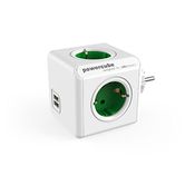 ADAPTADOR MÚLTIPLO VERDE E CONECTE 4 TOMADAS DE 120W+ 2 TOMADAS USB