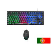 MARS GAMING TECLADO E MOUSE PACK MCPTKL FORMATO REDUZIDO TECLADO PORTUGUÊS TKL RGB BRATHING & FLOW MOUSE 3200DPI H-MECH RGB