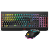 KROM CABALA | Kit de teclado e mouse sem fio RGB SP