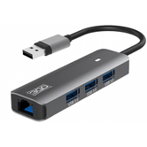 3GO HUB USB 3.0 3 PORTAS USB3.0 + ETHERNET 1PTO