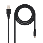 CABLE USB NANO CABLE USB2.0 A/M - MICRO USB2.0 B/M 3.0M NEGRO