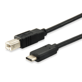 CABO USB-C MASCULINO para USB 2.0 TIPO-B MACHO 1 METRO EQUIP 12888207 (carga 3A) velocidade 480Mb/s