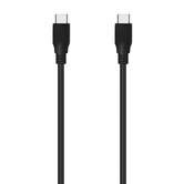 Cabo AISENS USB 3.2 Gen2x2 20Gbps 8k@30Hz 5A 100W E-Marker, Tipo USB-C/M-USB-C/M, Preto, 1,5m