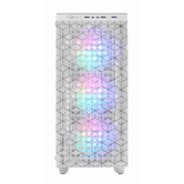 CASO SEMI-TORRE ATX GAMING MARS GAMING MCMAGW BRANCO FRENTE DUPLA LADO GRADE MAGNÉTICA VIDRO TEMPERADO 3x120mm RGB CÂMERA DUPLA