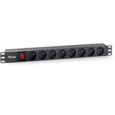 REGLETA ALIMENTACION RACK 19" 1U 8 TOMAS CON INTERRUPTOR