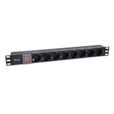 REGLETA ALIMENTACION RACK 19" 1U 8 TOMAS CON INTERRUPTOR CABLE IEC 14 ESPECIAL SAI