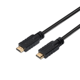 CABO AISENS HDMI MASCULINO PARA HDMI MACHO CONECTOR PREMIUM ALTA VELOCIDADE 4K 60HZ COM REPETIDOR 15M PRETO A120-0373