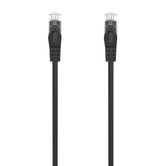 Chicote de cabo de rede AISENS RJ45 LSZH Cat.6A 500 Mhz UTP AWG24, preto, 25 CM