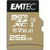 MEMORIA SD MICRO 256GB EMTEC SPEEDIN PRO 95MB/S SD + ADAPTER CLASS 10 UHS1 U3 SD  ECMSD256GXC10SP