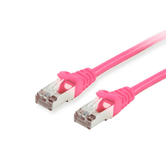 TUBOS BLINDADOS S/FTP CATEGORIA 6 LIVRE DE HALOGÊNEO 1M COR ROSA