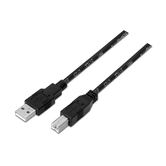 Cabo de impressora Aisens USB 2.0, tipo A/MB/M, preto, 1,8 M