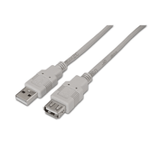Cabo Aisens Usb 2.0 Tipo A/MA/H Bege 1M