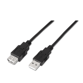 Cabo Aisens Usb 2.0, Tipo A/MA/H, Preto, 1,8 M
