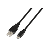 Cabo Aisens USB 2.0 Tipo A/M-Micro B/M Preto 0,8M