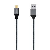 AISENS Cable USB 3.1 Gen2 Aluminio 10Gbps 3A, Tipo USB-C/M-A/M, Gris, 2.0M