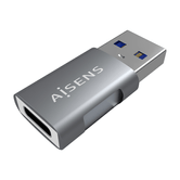AISENS - ADAPTADOR MINI USB 3.2 GEN2 10G 3A, TIPO USB-C/HA/M, CINZENTO