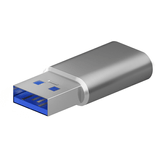 MINI ADAPTADOR AISENS USB 3.2 GEN2 USB 2.03A TIPO USB-C H-A M CINZA