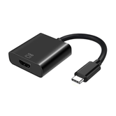 ADAPTADOR AISENS USB TYPE-C MASCULINO PARA HDMI 4K FEMININO 15CM PRETO A109-0344