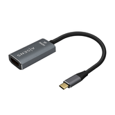AISENS - CONVERSOR DE ALUMÍNIO USB-C PARA HDMI 4K @60HZ, USB-C/M-HDMI/H, CINZENTO