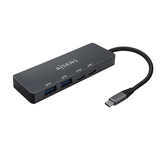 Hub AISENS USB3.2 Gen1 5G USB-C, USB-C/M-2xUSB-C/H-2xUSB-A/H, Cinza, 15cm