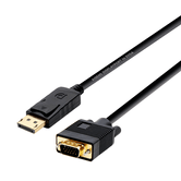 Conversor Cabo Aisens Displayport para Vga, Dp/M-Vga/M, Preto, 2M