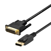 CABO CONVERSOR AISENS DISPLAYPORT MACHO A DVI MACHO 2M NEGRO A125-0366