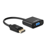 ADAPTADOR AISENS DISPLAYPORT MASCULINO PARA SVGA FÊMEA 15CM PRETO A125-0367
