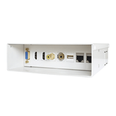 CAIXA DE JUNÇÃO MULTIMÍDIA AISENS VGA 2XHDMI JACK3.5 RCA 1XUSB 2XRJ45 CAT 6A STP BRANCO A127-0340