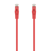 Chicote de cabo de rede AISENS RJ45 LSZH Cat.6A 500 Mhz UTP AWG24, vermelho, 1,0M
