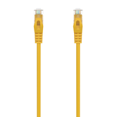 AISENS Cable de Red Latiguillo RJ45 LSZH Cat.6A 500 Mhz UTP AWG24, Amarillo, 0.5M