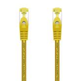 Chicote de cabo de alimentação AISENS RJ45 LSZH Cat.7 600 MHz S/FTP PIMF AWG26, amarelo, 2,0 m