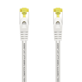 AISENS Cable De Red Latiguillo RJ45 LSZH Cat.7 600 MHz S/FTP PIMF AWG26, Blanco, 25 cm
