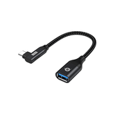 ADAPTADOR CONCEPTRONIC ABBY19B USB-C PARA 1xUSB-A 3.2 10 Gbps FÊMEA OTG ÂNGULO 90º