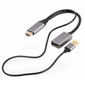 ADAPTADOR MACHO GEMBIRD ACTIVE 4K HDMI PARA DISPLAYPORT FÊMEA PRETO