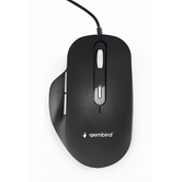 RATON GEMBIRD COM FIO LED ÓPTICO USB NEGRO