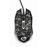 GEMBIRD MOUSE 6 BOTÕES COM LED FIO ÓPTICO PRETO