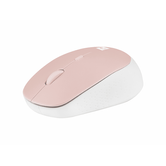 MOUSE ÓPTICO SEM FIO NATEC HARRIER 2 1600DPI BLUETOOTH 5.1 ROSA/BRANCO