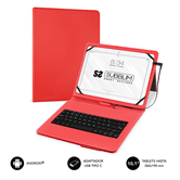 CAIXA E TECLADO TABLET 10.1´´ SUBBLIM VERMELHO