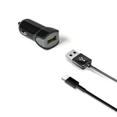 CELLY CARGADOR COCHE TURBO 2 4A USB + CABLE TIPO C