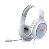 auriculares + micro netway gaming hx370 blanco