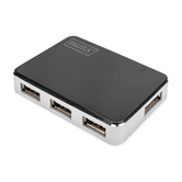 HUB USB 2.0 de 4 PORTAS 4X USB A/F 1X USB BMINI/F INCL. CABO USB A/M PARA MINI5P PRETO