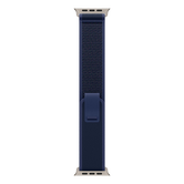49mm blue trail loop - s/m - natural titanium finish