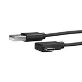 Cabo adaptador USB-A para USB-C de ângulo reto de 1m - Cabo adaptador USB A para USB tipo C de ângulo reto