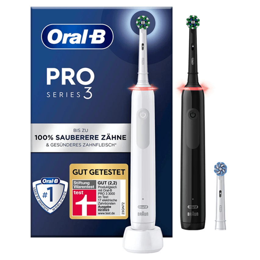 ORAL-B PRO 3 3900 DUO BLANCO Y NEGRO