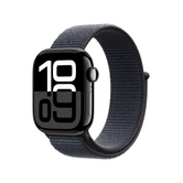 Apple Watch Series 10 GPS 42mm Jet Black Caixa de alumínio com Ink Sport Loop