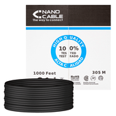 Bobina de Cabo RJ45 CAT6 UTP Exterior Rígido 305Mts