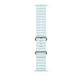 49mm Ice Blue Ocean Band - Natural Titanium Finish