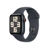 Apple Watch SE GPS + Celular 40mm Caixa de alumínio Midnight com pulseira esportiva Midnight - S/M