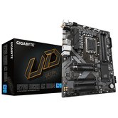 Placa-mãe GIGABYTE Intel B760 DS3H AX DDR4 - Suporta processadores Intel Core de 14ª geração, VRM digital de 8+2+1 fases, DDR de até 5333 MHz