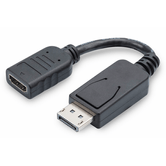 Cable adaptador DisplayPort  DP - HDMI tipo A M/H  0 15 m  con bloqueo  compatible con DP 1.1a  CE sw